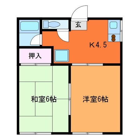 取手駅 徒歩10分 2階の物件間取画像